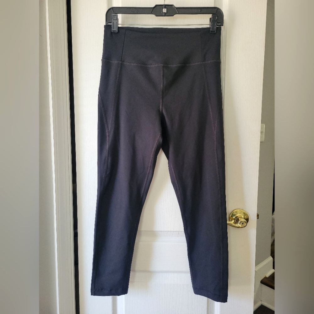 Girlfriend Collective High Rise Compression Crop Leggings Black Size Large